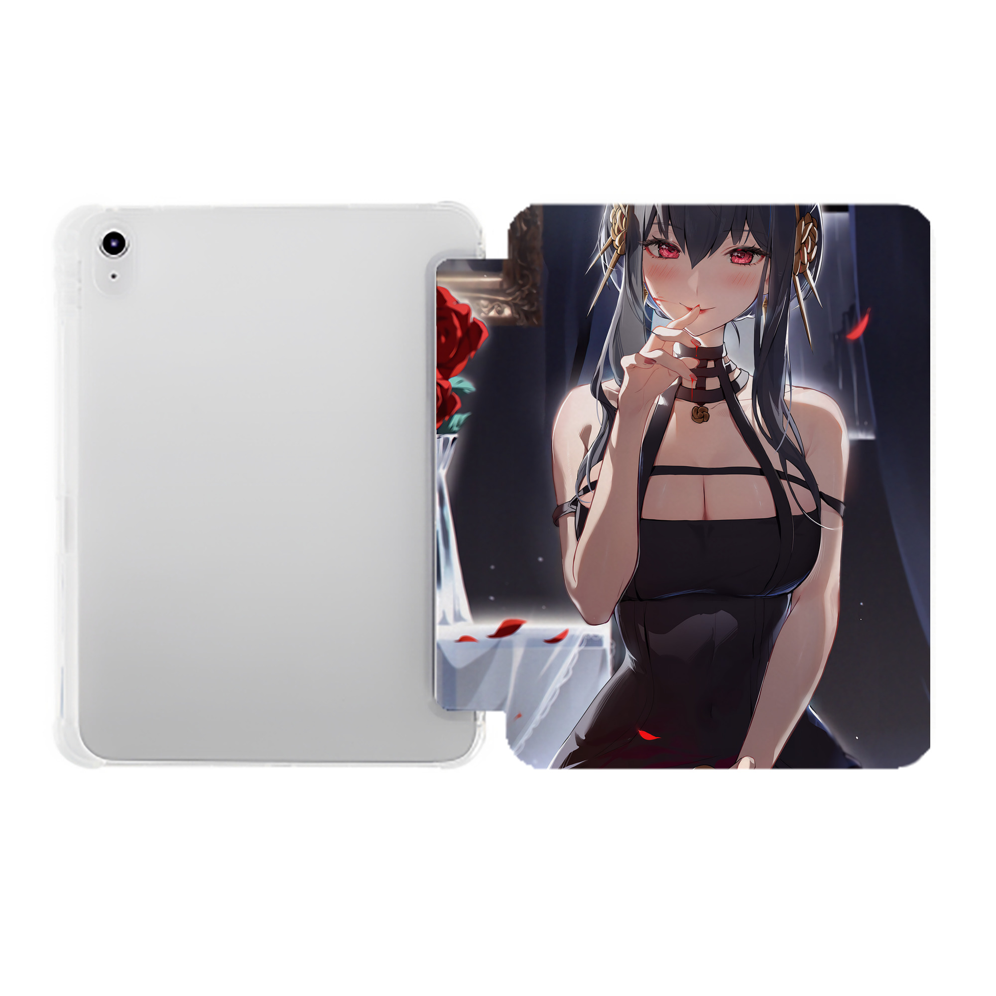 （画像用） SPY×FAMILY间谍家家酒 IPad ケース ペン収納付き 三つ折りスタンド PUレザー×シリコン 対応機種9.5/10.5/10.9インチ